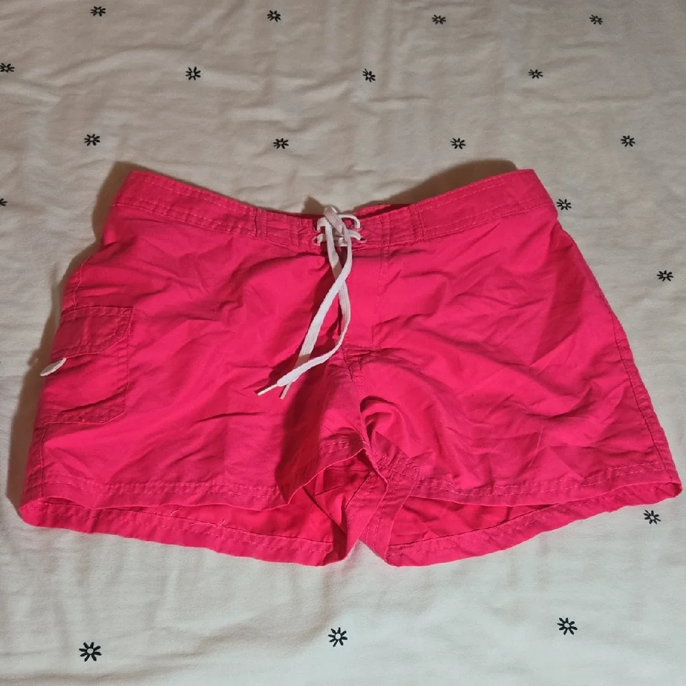 Kanu Surf Pink Cargo Swim Or Board Shorts Quick-Dry